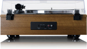 Lenco LS-410WA - Platenspeler met Bluetooth - 4 ingebouwde Speakers - Audio Technica Naald - Hout