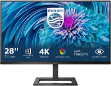 Afbeelding in Gallery-weergave laden, Philips 288E2A - 28 inch UHD-monitor (3840 x 2160, 60 Hz, HDMI 2.0, DisplayPort) zwart
